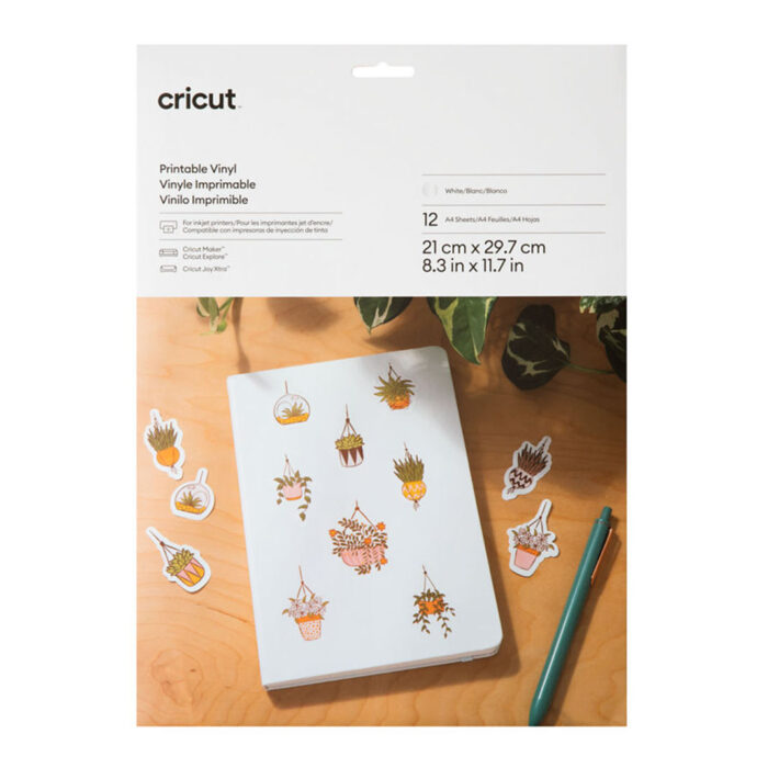 CRICUT VINILE STAMPABILE BIANCO 12 FOGLI