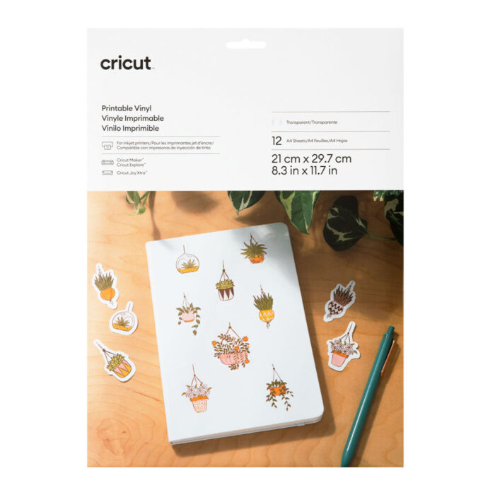 CRICUT VINILE STAMPABILE TRASPARENTE 12 FOGLI