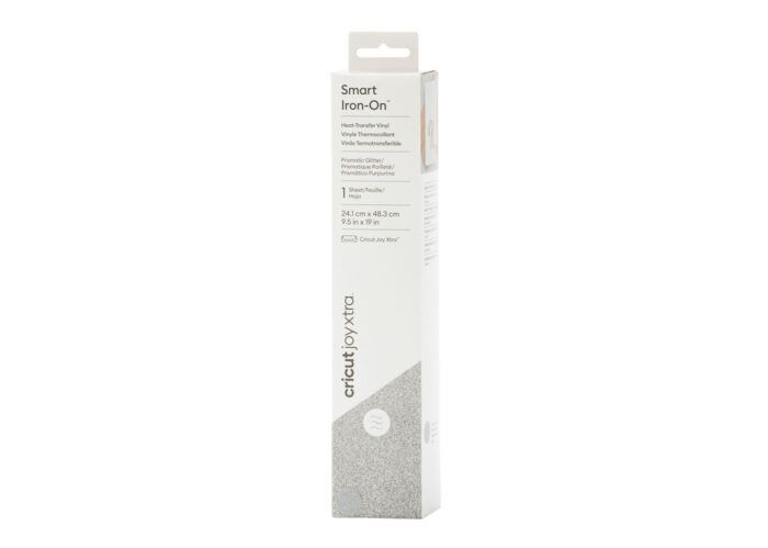 Cricut joy xtra smart iron-on glitter argento 24,1cmx48,3cm