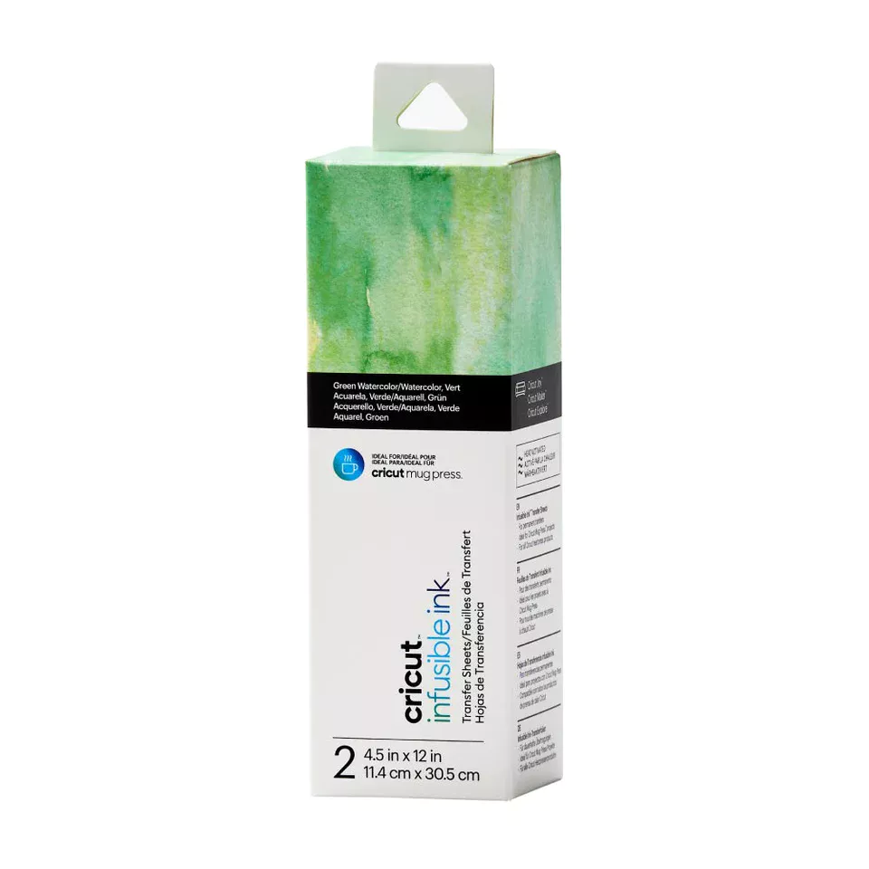 Cricut infusible ink per mug press, rosa verde e acquerello - immagine 2