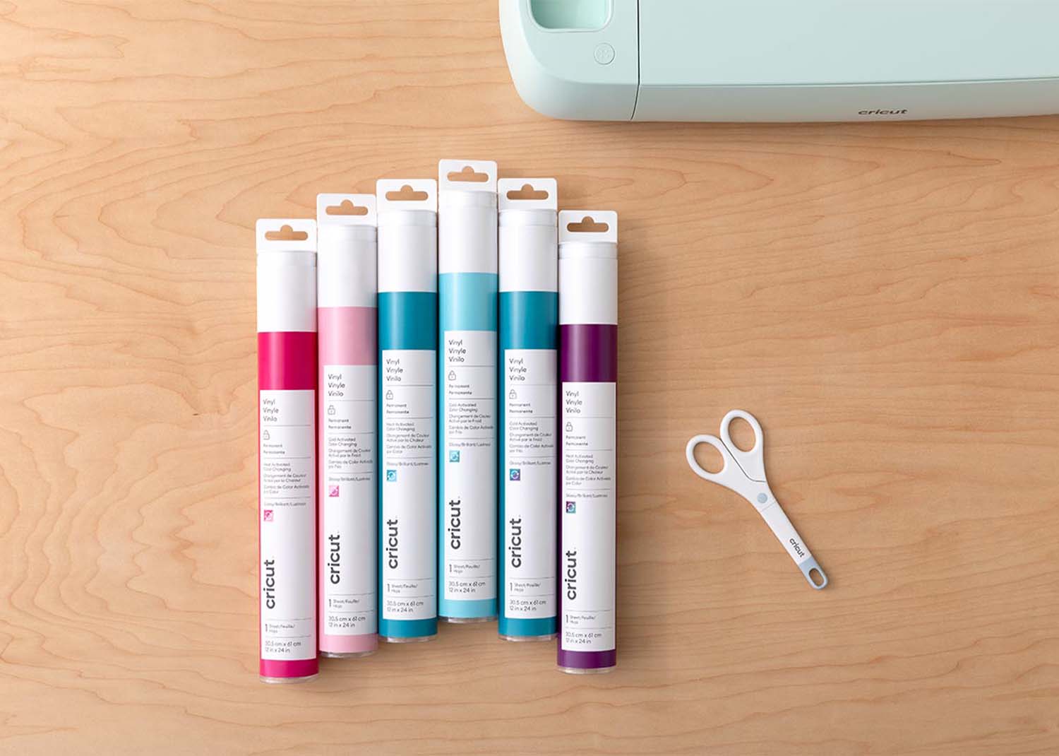 Cricut vinile permanente cambia colore a caldo magenta-rosa 30,5cmx61cm - immagine 3