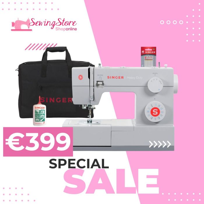 Bundle kit singer heavy duty 4423 + borsa + olio + kit aghi