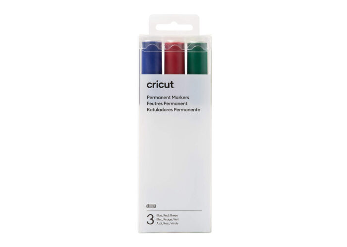 Cricut venture pennarelli indelebili rosso/blu/verde 2,5 mm
