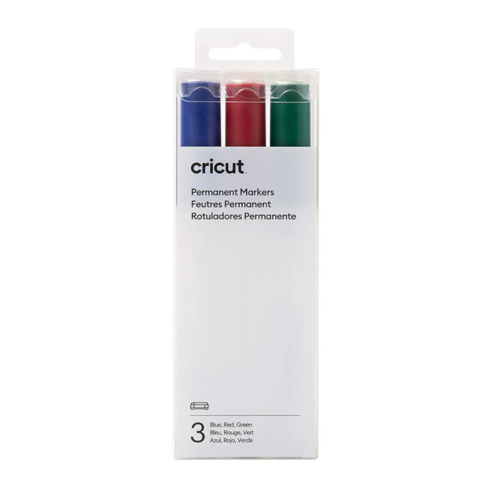 CRICUT VENTURE PENNARELLI INDELEBILI ROSSO/BLU/VERDE 2,5 MM