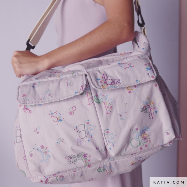 Tessuto popeline in cotone poplin letter vacances - immagine 3
