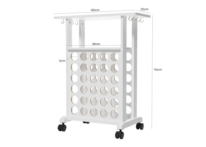 Crafit beegrid r30 mobile organizzatore craft con ruote - immagine 8