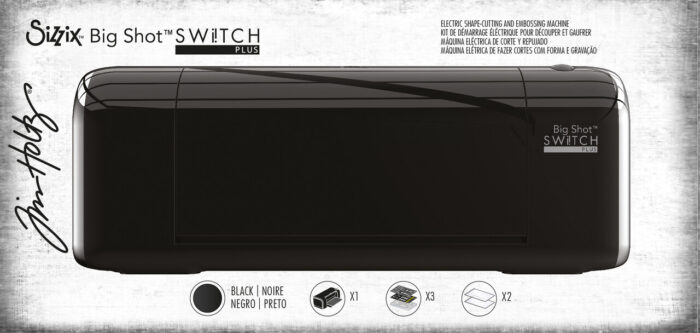 Sizzix big shot switch plus – macchina da taglio ed embossing elettrica + starter kit – black (tim holtz) – eu - immagine 2