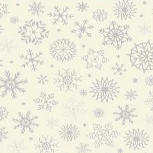 Panno stafil 1mm 30x40 fiocchi neve - panna/argento