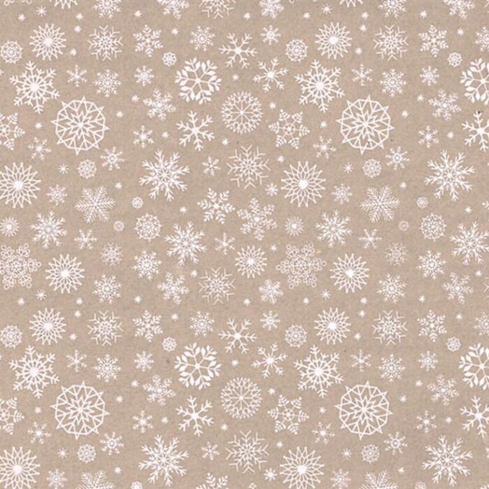 Panno stafil 1mm 30x40 fiocchi neve - beige melange/bianco