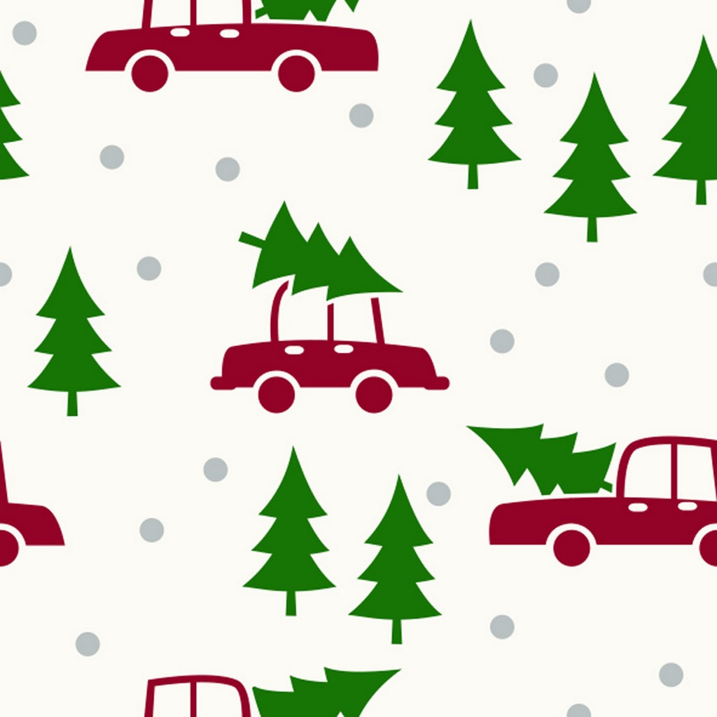 Panno stafil 1mm 30x40 cars & trees - panna/multicolor