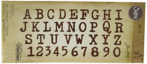 Fustella Sizzix Bigz XL -Alfabeto - "Typo Upper" - Errore Lettera Maiuscola - 661198