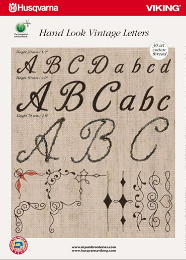 Hand look Vintage Letters