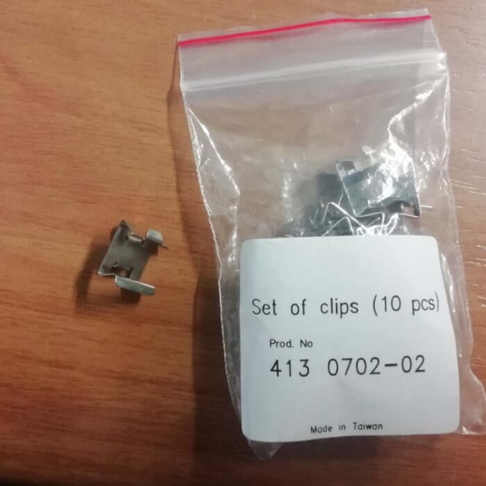set clips 10 pz per telai husqvarna / pfaff