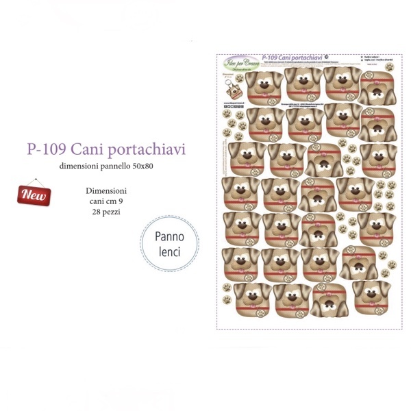 Pannello Cani Portachiavi