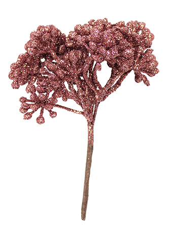 Rametto di pistilli glitter colore rosa - Renkalik