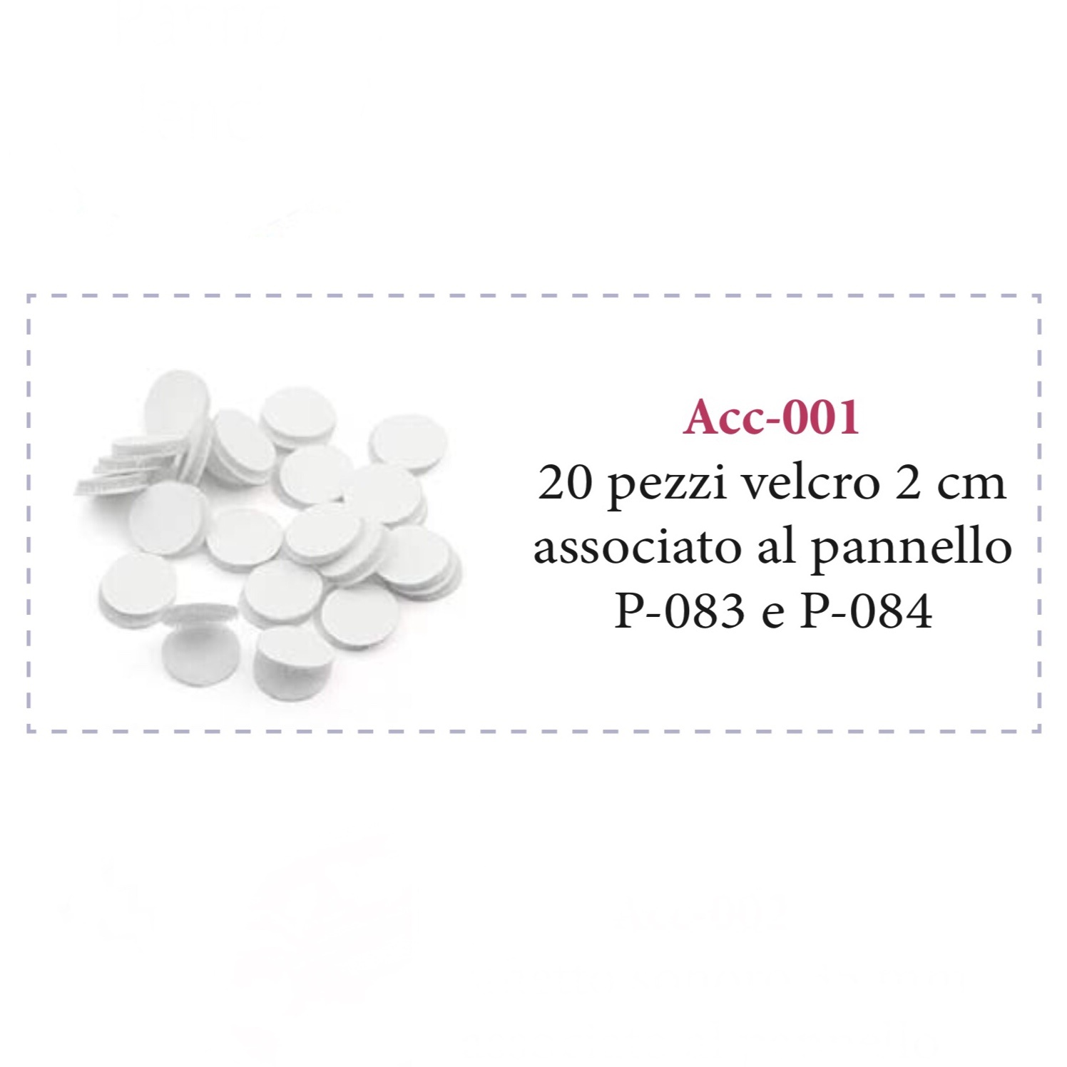 Patch adesivi Velcro ACC-001