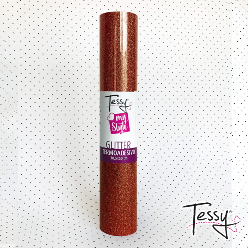 Vinile Termoadesivo TESSY Glitter - Rame