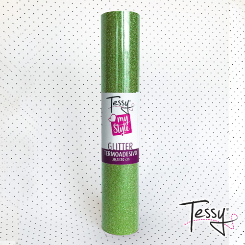 Vinile Termoadesivo TESSY Glitter - Verde