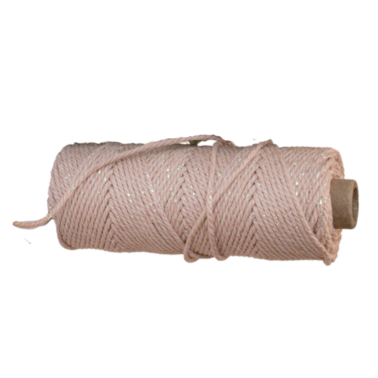 NASTRO COTTON IRISE' 3mm col.12 Rosa - 1mt - Renkalik