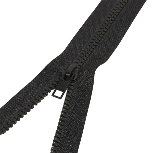 Chiusura lampo a foglio colori nero 65 cm