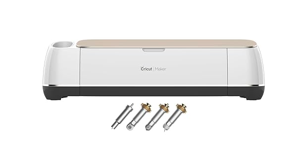 Cricut 2007066 - Set per macchina da cucire con lame e rotella per punteggiare, colore: Champagne