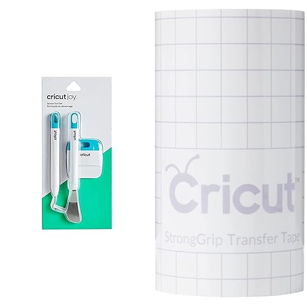Cricut 2007994 Starter Tool Set di Strumenti Base Joy, Bianco