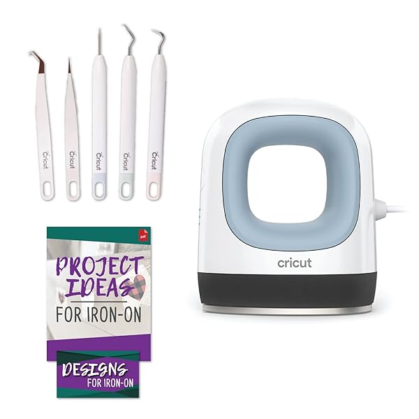 Cricut EasyPress Mini Heat Press Machine Zen Blue and Cricut Weeder Tool Set Bundle Small Heat Press for T-Shirts Shoes Bags Small Projects for Iron-On and HTV Transfer