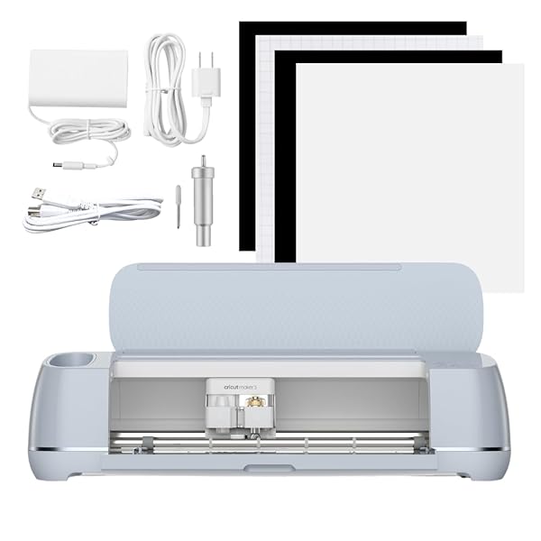 Cricut Maker 3 - Macchina da taglio intelligente, 2 volte più veloce e forza di taglio 10x, taglio senza matrice con materiali intelligenti, taglia oltre 300 materiali, connettività Bluetooth,