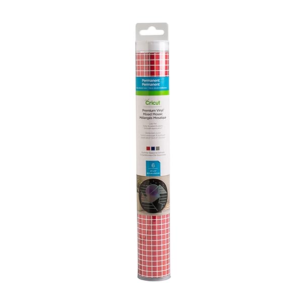 Cricut Premium Vinile Permanente Mosaico Mix Estivo 12x12 6 Fogli, Estate
