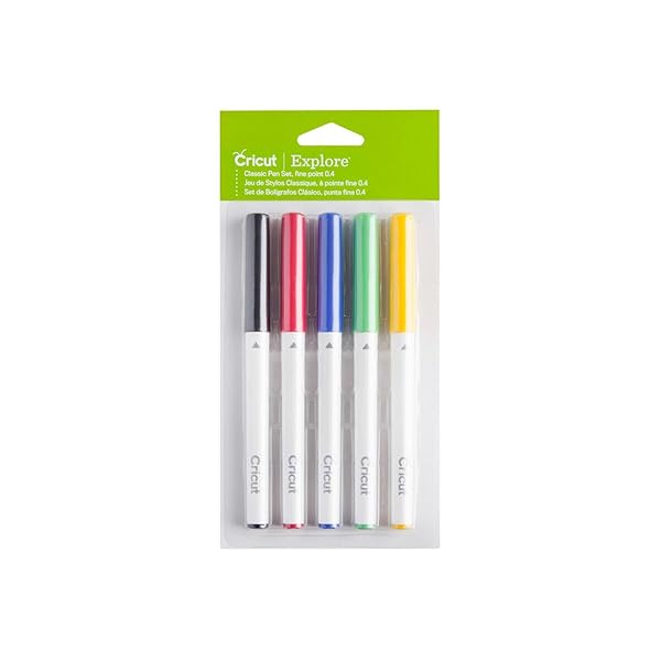 Cricut Set di Penne a Punta Sottile, Classico (5 pezzi)