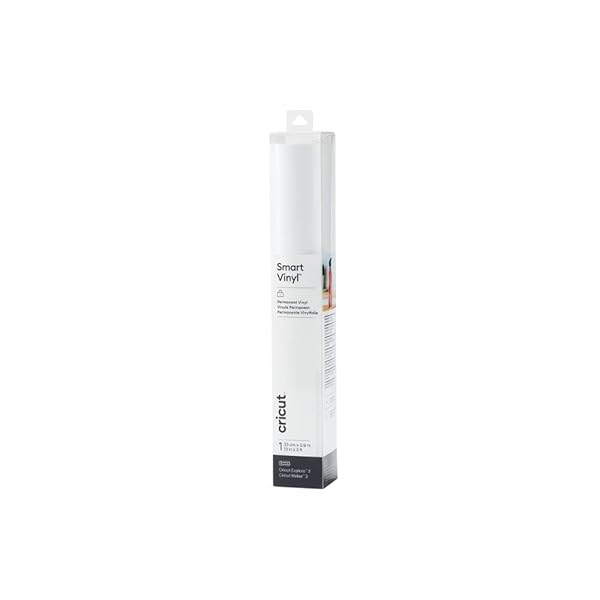 Cricut Smart Vinyl Permanent | 1 Sheet | 33cm x 0.9m | White, PVC, (3ft)