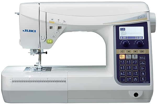 JUKI HZL-DX7 - Macchina per cucire elettronica, Metallo, Bianco, 51 x 25,7 x 30,5 cm