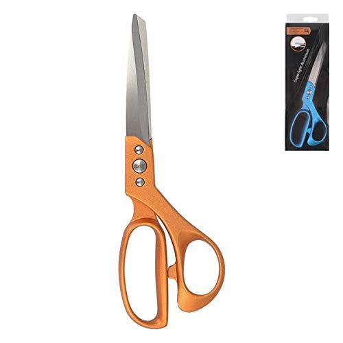 M & C - Forbici da sarto, 23 x 8 cm, colore: Arancione metallizzato