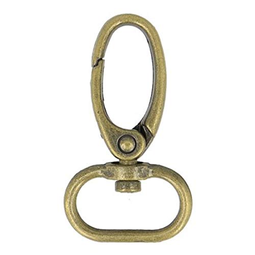 M & C - Moschettone 20 mm, colore: Oro antico