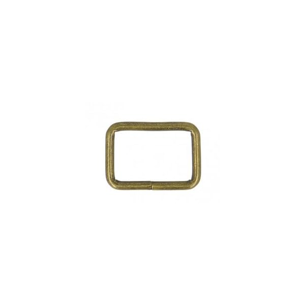 M & C - Set di 2 passanti in metallo, 32 mm, colore: Oro antico