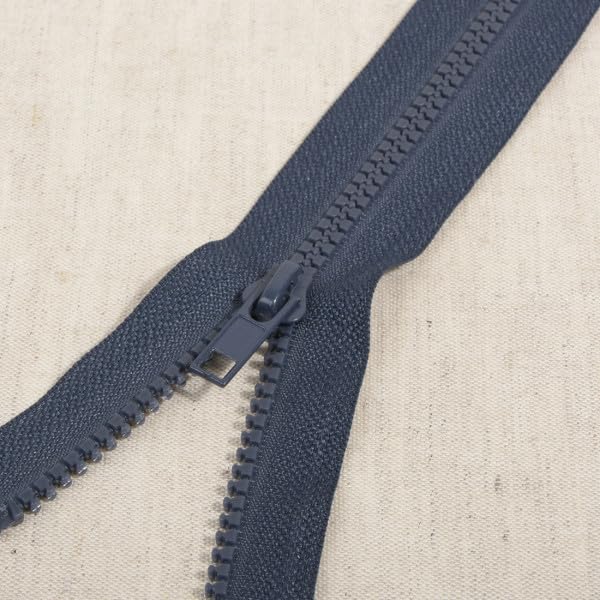 M&C - Chiusura lampo con cerniera, 50 cm, colore: blu navy