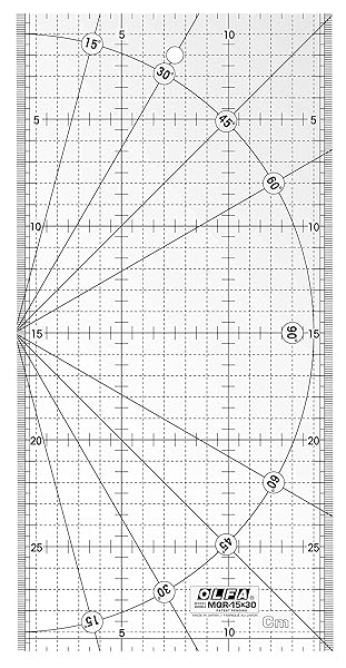 Olfa MQR-15x30 - Carta con Righello, per misurazioni Patchwork, 15 x 30 cm