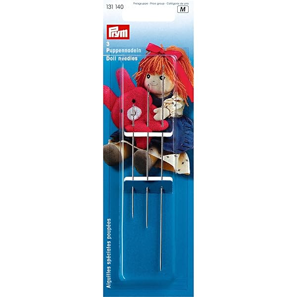 Prym - Prym Assortito Argento (70-80-127mm) Bambola Aghi - 3 Pezzi