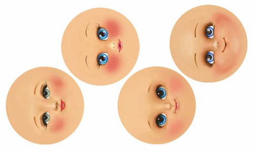 Renkalik RENKALIKGDVIM03 12 x 20 cm Deco 4 Mid Face Craft Kit (Confezione da 3)