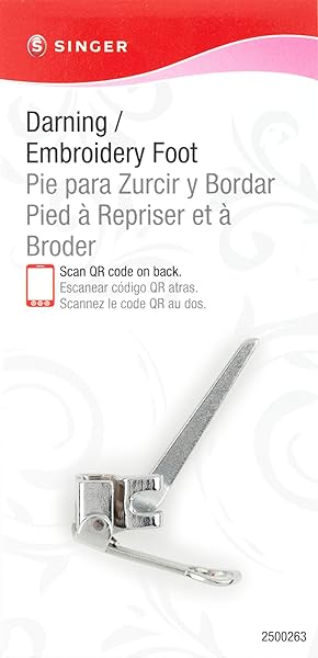 SINGER Stippling & Darning & Freehand Embroidery All-Metal Presser Foot for Low-Shank Sewing Machines by Singer Sewing Co.