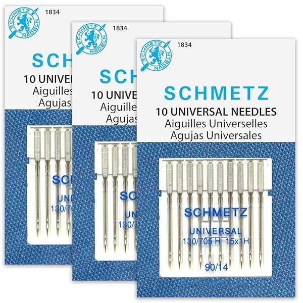 Schmetz - Aghi universali (130/705 H) per macchina da cucire domestica, misura 90/14