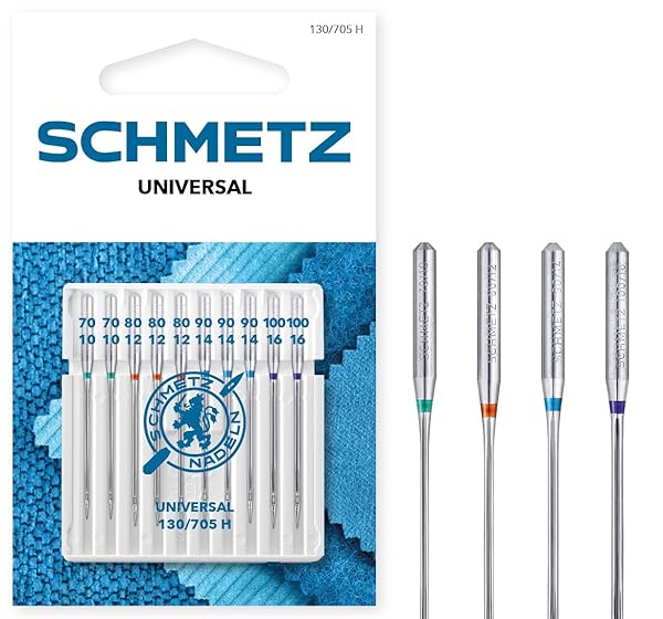 Schmetz, aghi per macchina da cucire, set da 10 pezzi, assortiti