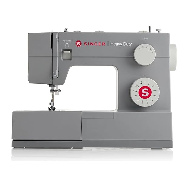 Singer Heavy Duty 4411 Macchina Da Cucire Meccanica - 11 Programmi Di Cucitura, Asola a 4 fasi, 1100 Punti al Minuto, Piastra in Acciaio, Macchina per Cucire Professionale