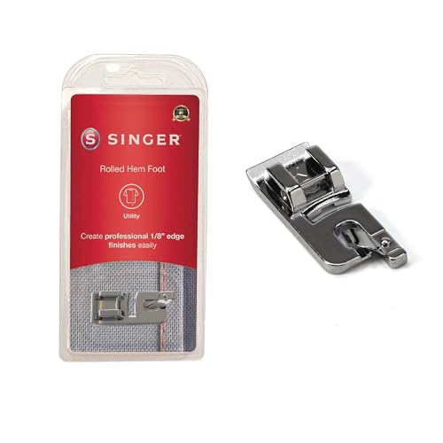 Singer Narrow Rolled Hem Snap-On Presser Foot for Low-Shank Sewing Machines by Sewing Company