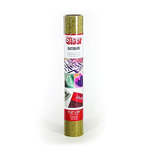 Siser HTV - Glitter in vinile RL Gold Confe, come da foto