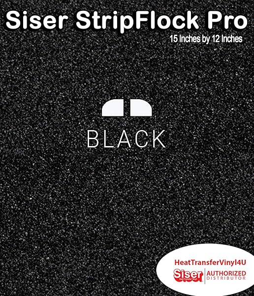 Siser StripFlock Pro - Adesivo in vinile a trasferimento termico, 38,1 x 30,5 cm