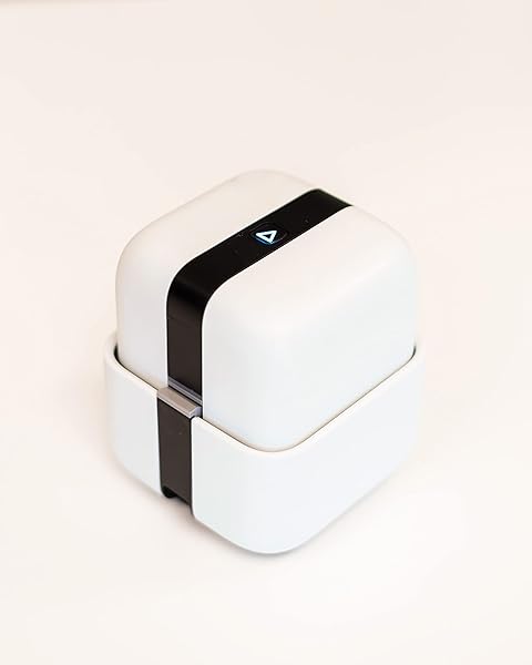 We R Memory Keepers WR Portable Handheld Inkjet Printer Print Cube Logo Maker Mini Princube Printmaker Ink Labeler DIY Organizer for Labels, Stickers, QR Code, Barcode, Ribbon, Tape with Mobile App