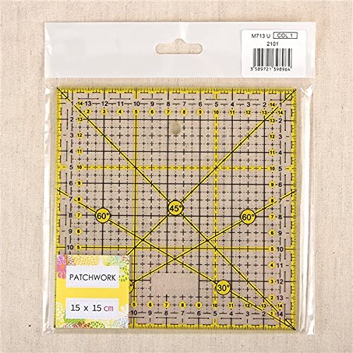mdc - Righello per patchwork, 15 x 15 cm