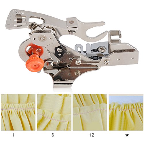 Eastbuy piedino per ruffler piedino per piedino ruffler per strumento per parti per macchine da cucire domestiche brother singer - immagine 7