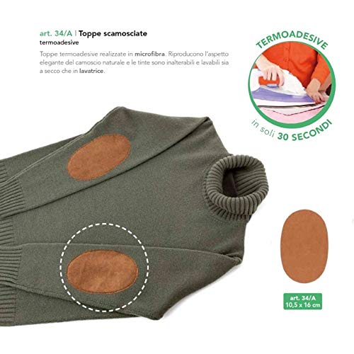Marbet toppe scamosciate termoadesive 34/a microfibra alcantara - immagine 3